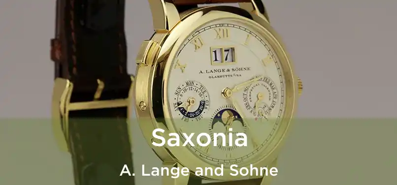  Saxonia A. Lange and Sohne